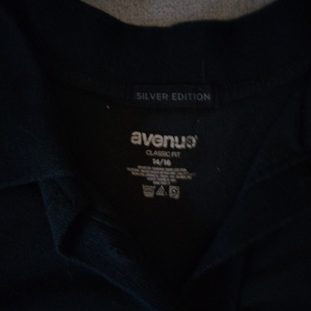 Black golf shirt